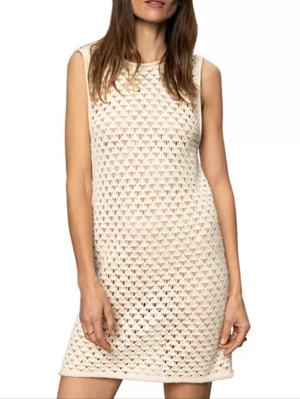 Sanctuary Anthropologie Crochet Shell Dress